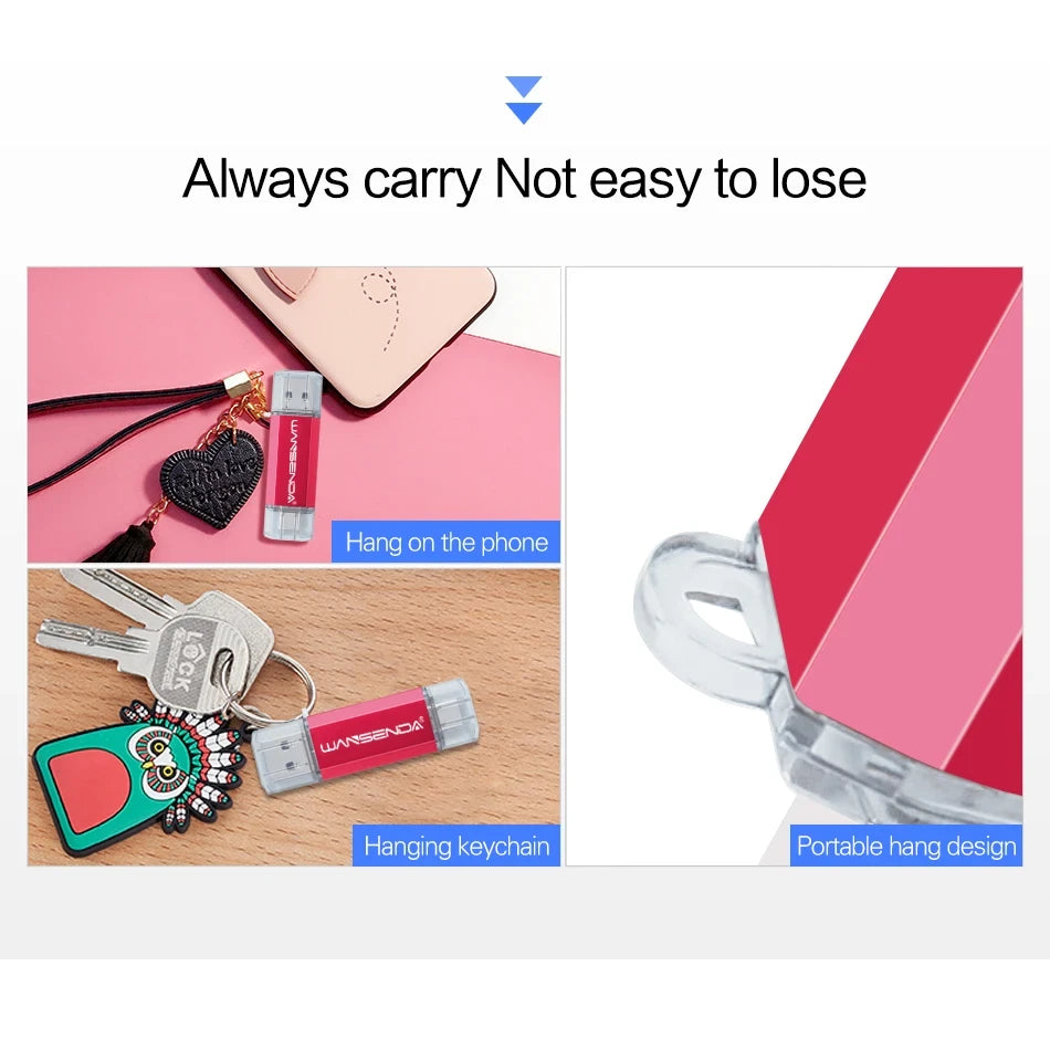 Wansenda OTG 3-in-1 USB Flash Drive