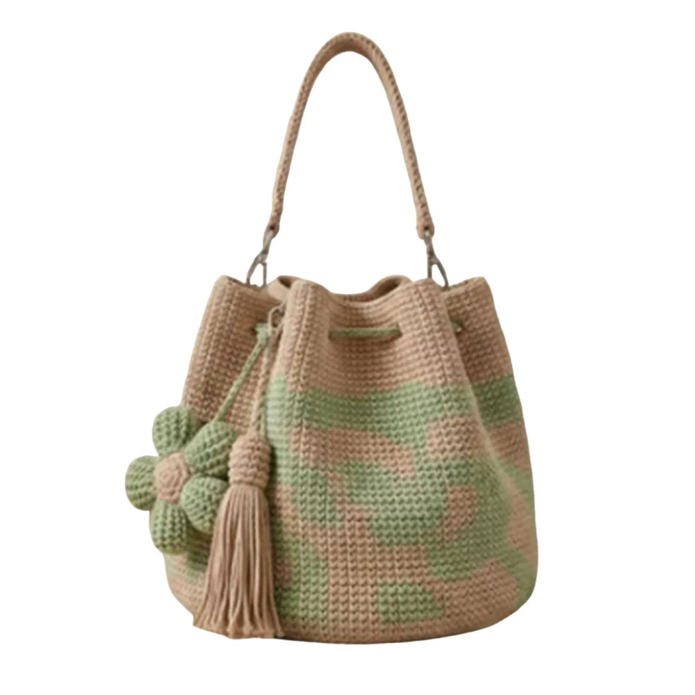 Handmade Crochet Floral Tote
