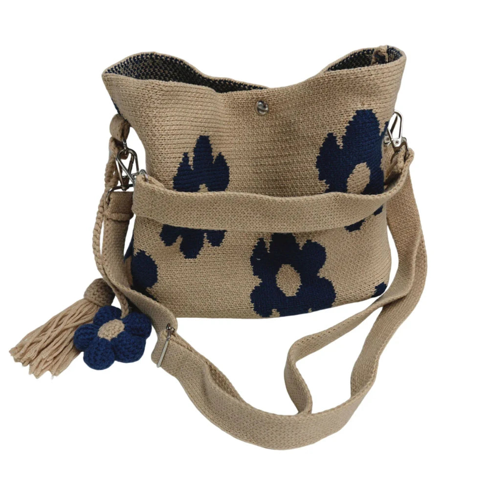 Handmade Crochet Floral Tote