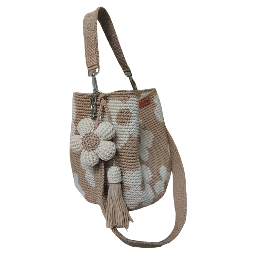 Handmade Crochet Floral Tote