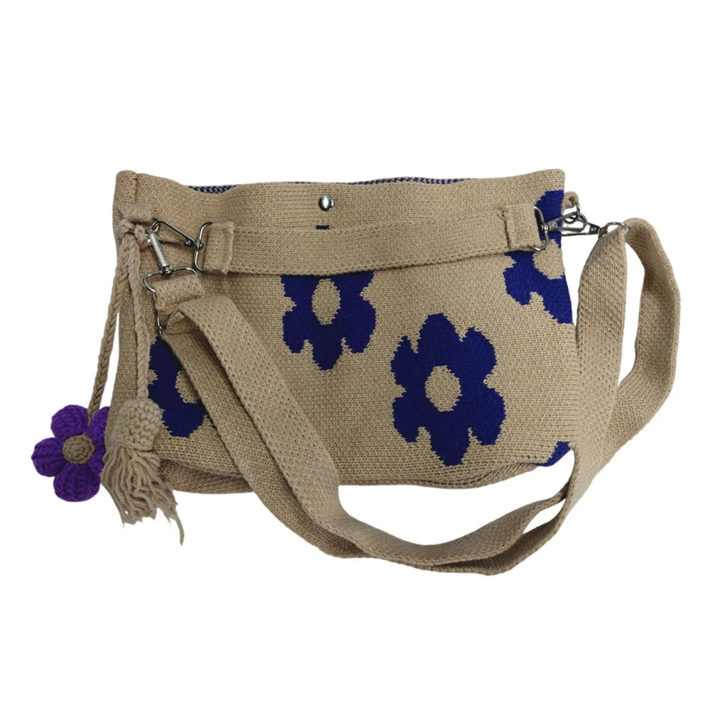 Handmade Crochet Floral Tote