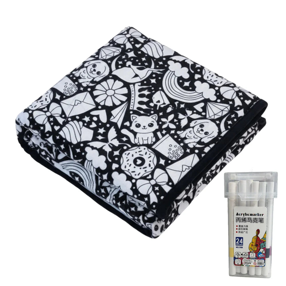 DIY Coloring Blanket Kit