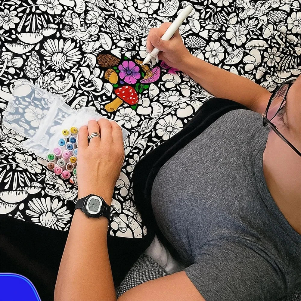 DIY Coloring Blanket Kit