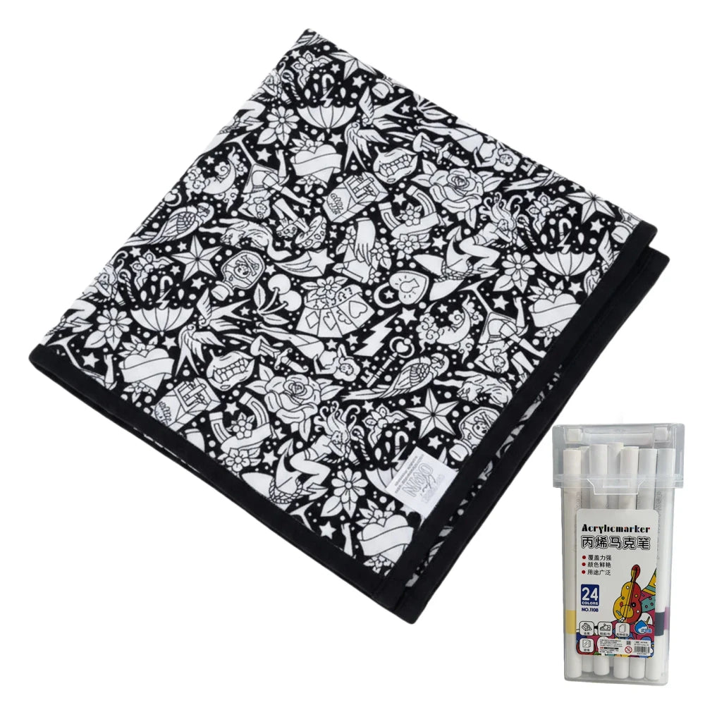 DIY Coloring Blanket Kit