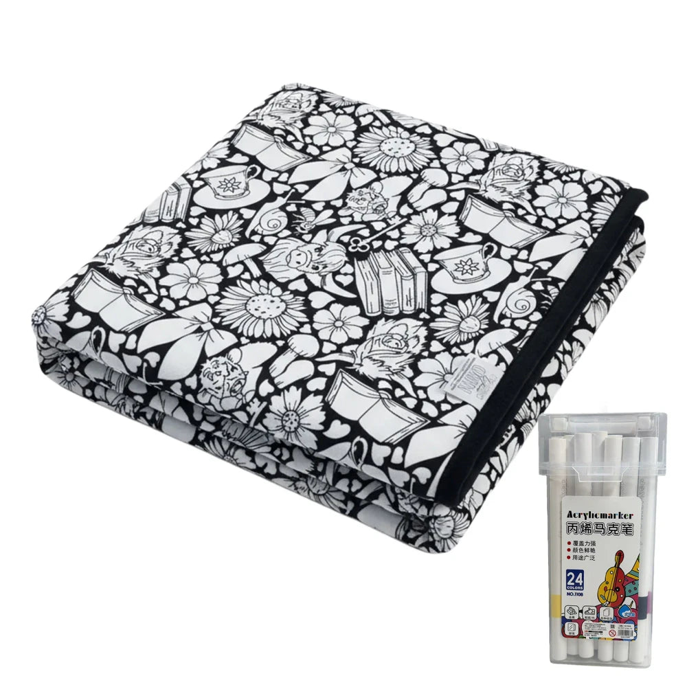 DIY Coloring Blanket Kit